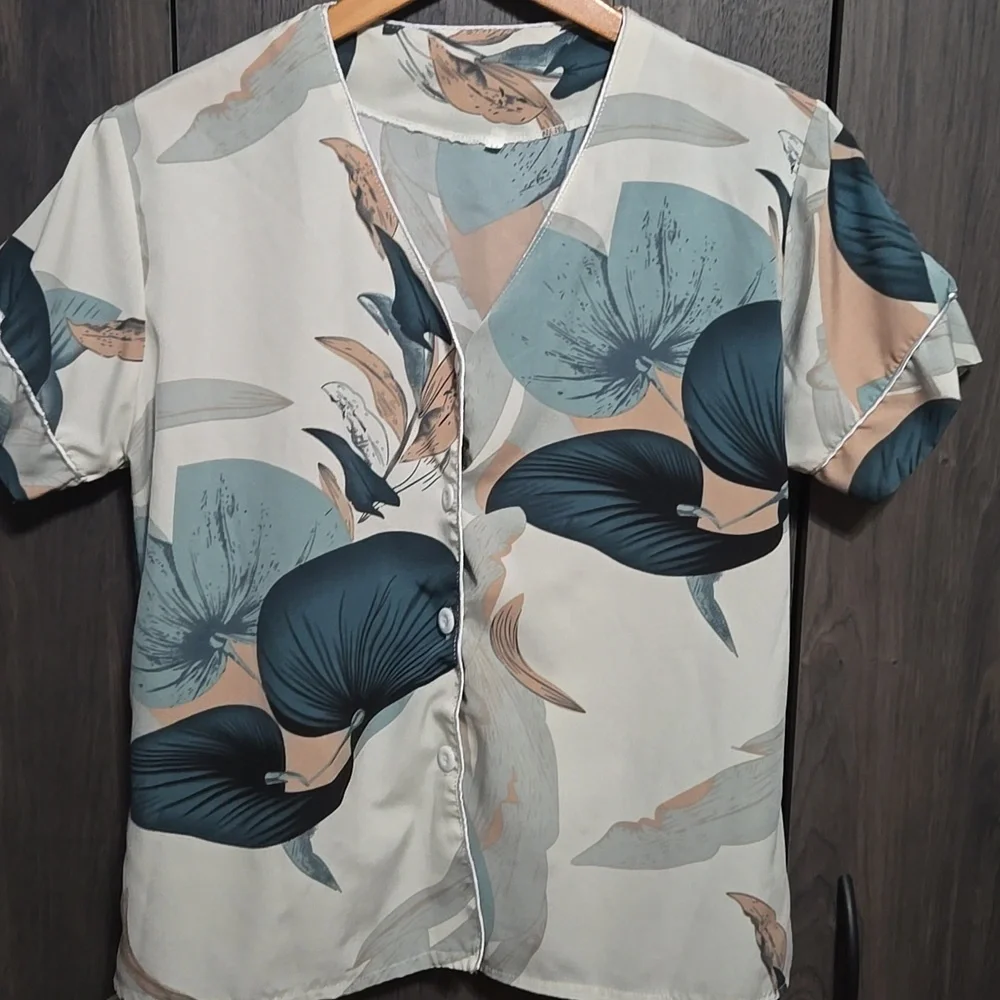 Floral Print Pajama Set